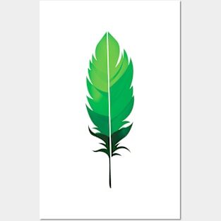 Colorful nature feather Posters and Art